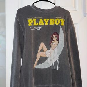 PLAYBOY Gray Performance Jacket with Graphic Design